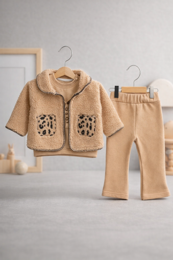 SET 3 PIESE BYMURAT GEACĂ DE PLUȘ 6/24 LUNI A44