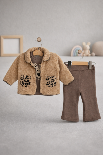  SET 3 PIESE BYMURAT GEACĂ DE PLUȘ 6/24 LUNI A44