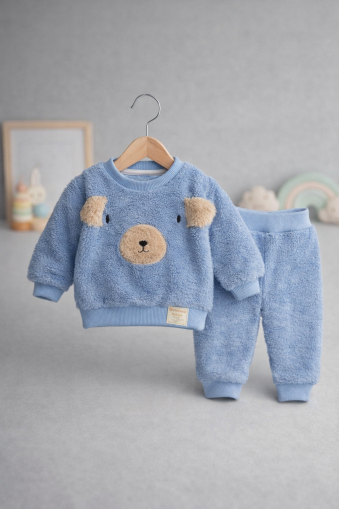 Costum de pluș BYMURAT 6/24 cu față de urs A38