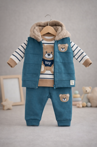 SET 3 PIESE BYMURAT 6/24 LUNI CU URS ȘI VESTĂ A45