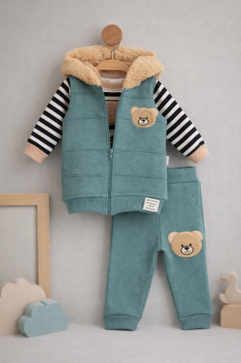 SET 3 PIESE BYMURAT 6/24 LUNI CU URS ȘI VESTĂ A45