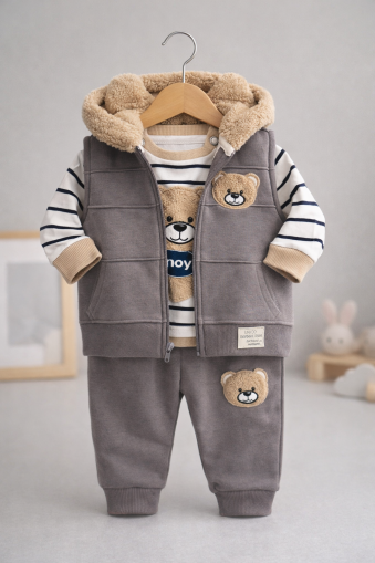 SET 3 PIESE BYMURAT 6/24 LUNI CU URS ȘI VESTĂ A45