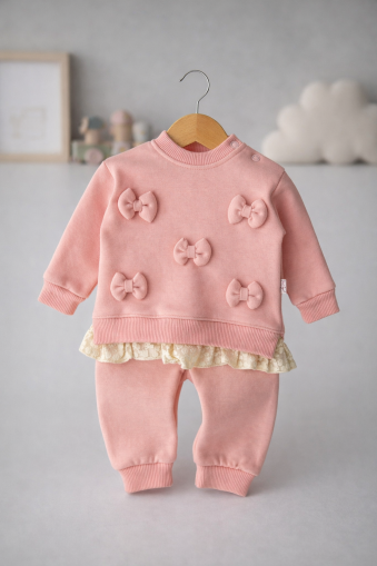 SET DE 2 PIESE BYMURAT CU FUNDE ȘI DANTELĂ PENTRU 6/24 LUNI A26