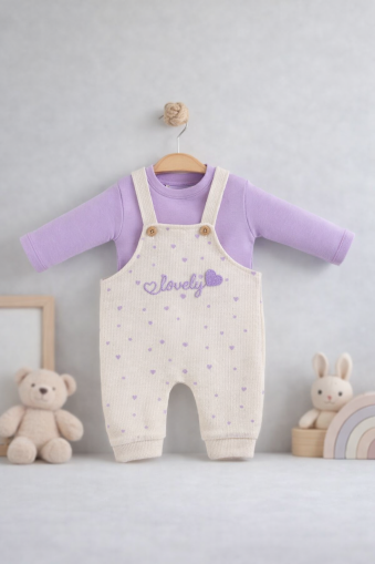 SALOPĂ GONCA BABY 6/24 LUNI CU IMPRIMARE "LOVELY"A17