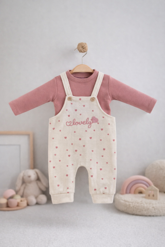 SALOPĂ GONCA BABY 6/24 LUNI CU IMPRIMARE "LOVELY"A17