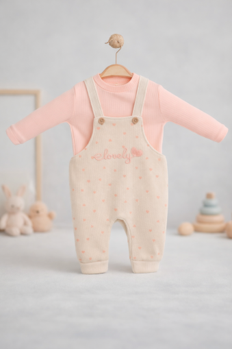 SALOPĂ GONCA BABY 6/24 LUNI CU IMPRIMARE "LOVELY"A17