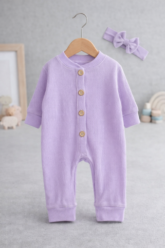 BANDANĂ ȘI SALOPĂ CU NASTURI BYMURAT 3/12 LUNI A22