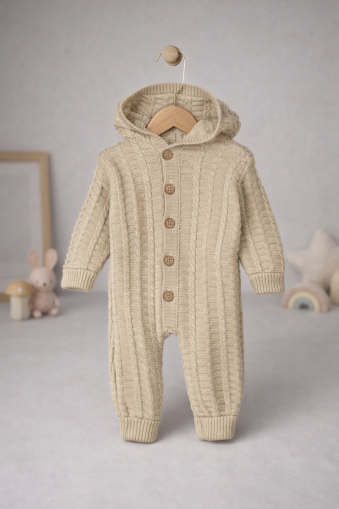 SALOPĂ CU GLUGĂ LITTLELAND BABY 6-9-12 LUNI A22