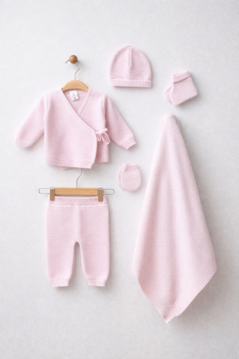 SET DE 6 PIESE TRICOTATE MODIFY NOU-NĂSCUT  A45