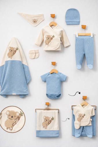 Set de 7 piese pentru nou-născuți Belemir cu design Koala A91