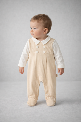 SALOPĂ BYMURAT 0-3-6-9 LUNI CU DETALIU GULER ÎN FAȚĂ A22