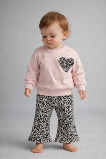 SET 2 PIESE ÎN FORMĂ DE INIMĂ ANILÇO BEBE 6-12-18-24 LUNI A27