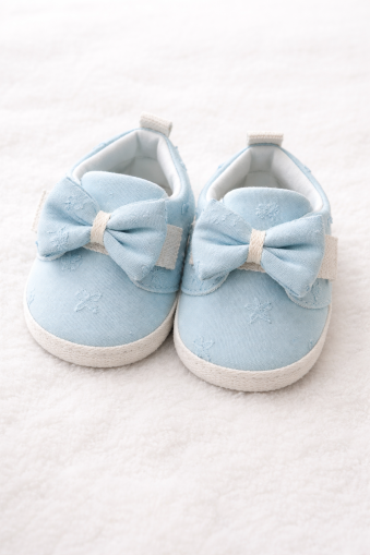 Pantofi cu panglică de muselină pentru 3-6-9-12 luni A19