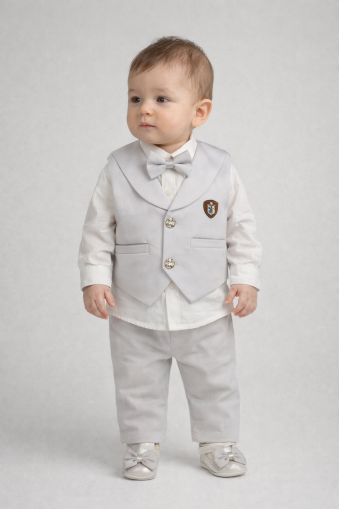 SET BOTEZ BABYLIA TUXEDO 0-3 LUNI A44