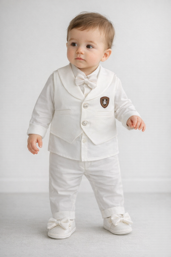 SET BOTEZ BABYLIA TUXEDO 0-3 LUNI A44