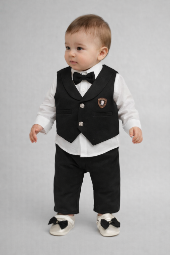 SET BOTEZ BABYLIA TUXEDO 0-3 LUNI A44