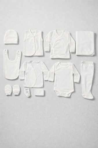 JUUTALÜX SET DE 11 PIESE PENTRU NOU-NĂSCUT FĂRĂ TIPARE, 0-3 LUNI A46