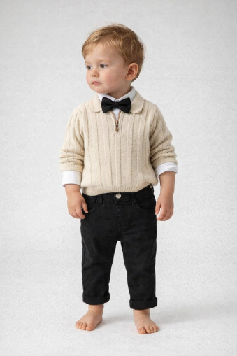 COSTUM 3 PIESE DIN CARDIGAN TRICOTAT CONCEPT 6-9-12-18 LUNI A69