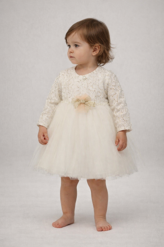 ROCHIE BOLERO CU PAIETE AURII BULŞEN 9/18 LUNI A39