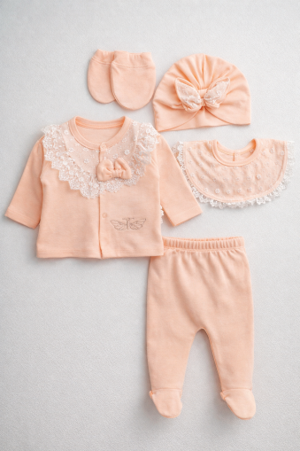 MINICAIZEN 0/3 LUNI SET DE 5 PIESE CU ARIPI DE ÎNGER A44