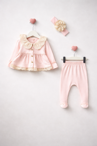 SET DE 3 PIESE BABY AURA 0-3 LUNI A36