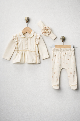 SET 3 PIESE CU SLĂBITORI BABY AURA PENTRU BEBELUȘI 0-3 LUNI A42