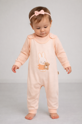 SET DE SCURTĂ CU ȘI MUȘCHI BABYCAN 6/12 LUNI ÎN FORMĂ DE INIMĂ A25