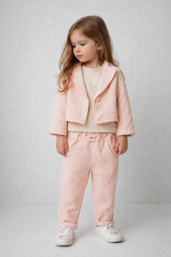 SET 3 PIESE CU JACHETĂ CU MODELE ÎN RELIEF HIPPIL 2/4 ANI A82