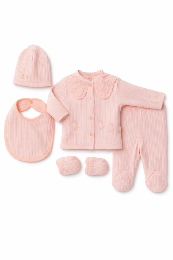 SET DE 5 PIESE ZIBIN BABYİM 0/3 LUNI CU RAȚĂ A25