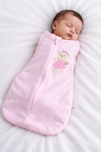 BEBEKEVİ – Sac de înfășat pentru bebeluși, cu fermoar, 0–6 luni A16