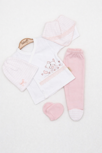 SET DE 5 PIESE ZIBIN BABYİM 0/3 LUNI CU URS A25