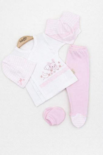 SET DE 5 PIESE ZIBIN BABYİM 0/3 LUNI CU URS A25