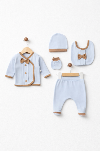 SET PAPION CU NASTURI SERDE BABY 0-3 LUNI A25