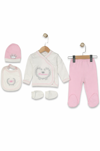 SET PAPION CU NASTURI SERDE BABY 0-3 LUNI A21