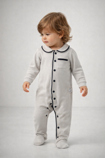 SALOPĂ BYMURAT 3/9 LUNI CU DUNGI ÎN FAȚĂ ȘI NASTURI A25