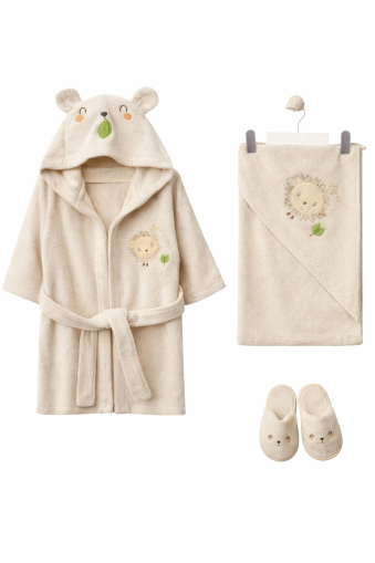 SET DE HALATE DE BAIE MIEL BEBITOF 1/24 LUNI A92