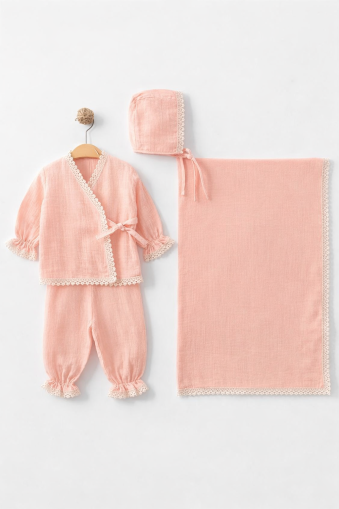 Gonca Zen Set Muselină pentru Bebeluși 0–3 Luni A59