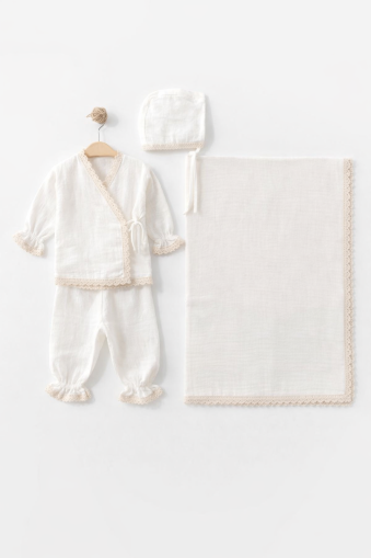 Gonca Zen Set Muselină pentru Bebeluși 0–3 Luni A59