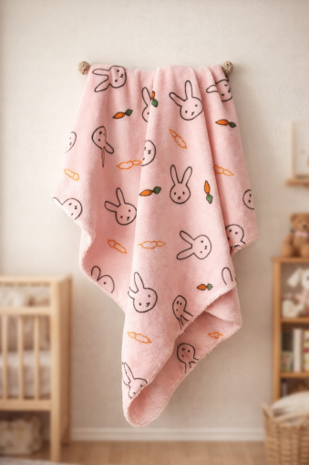 Bebitof Pătură pentru Bebeluși 0–18 Luni, cu Model Iepuraș A36