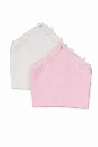 Phaselis Bavetă Tip Fular pentru Bebeluși 0–6 Luni, cu Dantelă A6