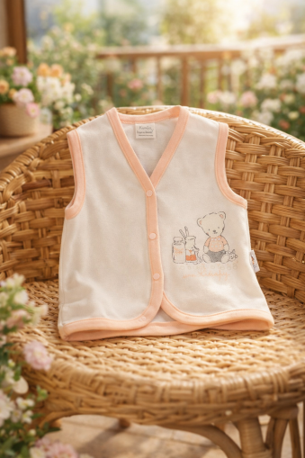 Elbebek Vestă pentru Bebeluși 6–12 Luni, cu Iepuraș și Ursuleț A11