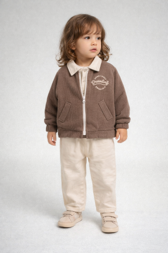 Tufitto et 3 Piese pentru Copii 1–3 Ani, cu Jachetă A62