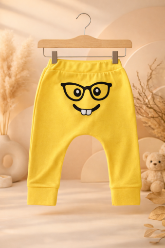 Cantaz Pantaloni pentru Bebeluși 3–12 Luni, cu Imprimeu Emoji A10