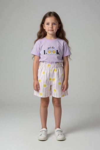 ALFA Set copii 3–7 ani 2 piese cu imprimeu „Look” A20