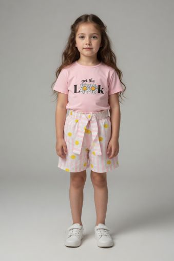 ALFA Set copii 3–7 ani 2 piese cu imprimeu „Look” A20