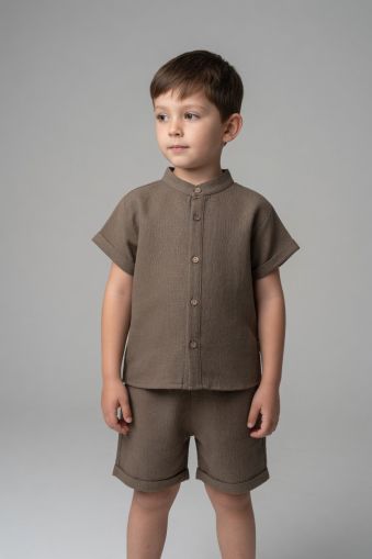 MINAMINOKIDS Set copii 2–5 ani cu cămașă din muselină A32