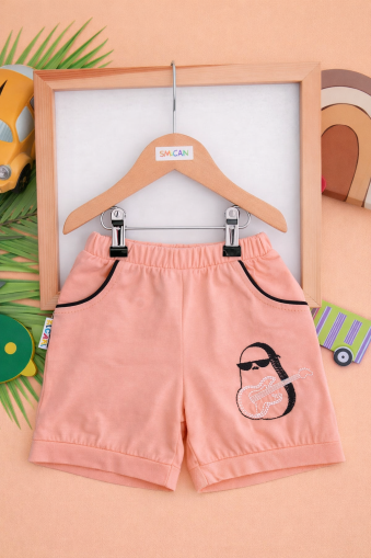 SALCAN KIDS Șort 5–8 ani avocado imprimat A12