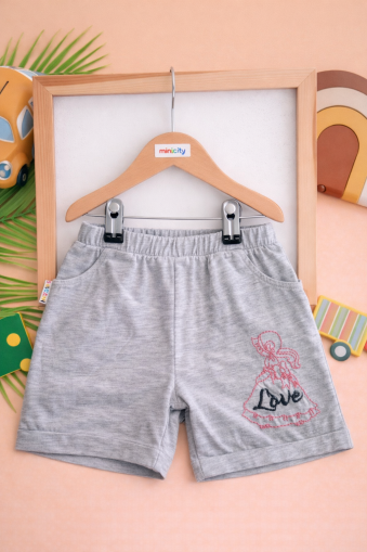 SALCAN KIDS Șort fete 5–8 ani cu imprimeu balerină A12