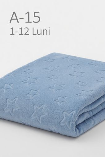 NEWWORLD Păturică bebeluși 90×90 cm din welsoft (1–12 luni)