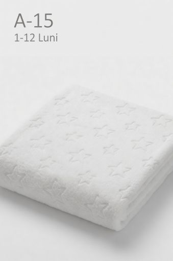 NEWWORLD Păturică bebeluși 90×90 cm din welsoft (1–12 luni)